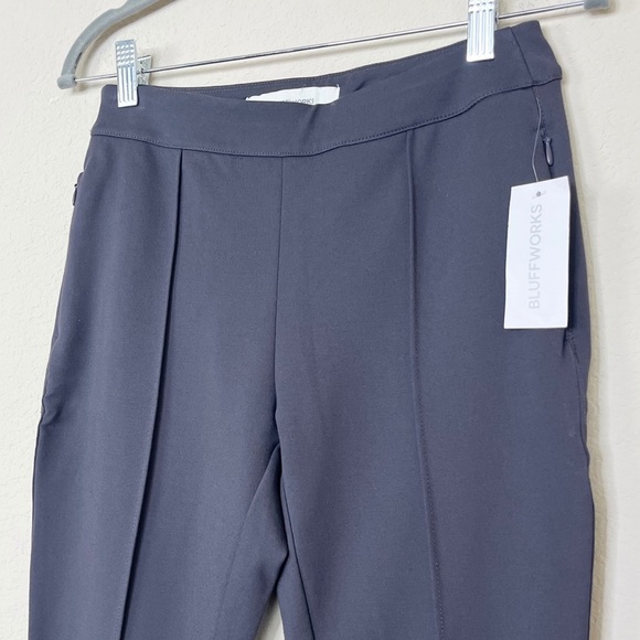 BLUFFWORKS Petaluma Ponte Pintuck Pants in Charcoal Grey‎ - Picture 8 of 16